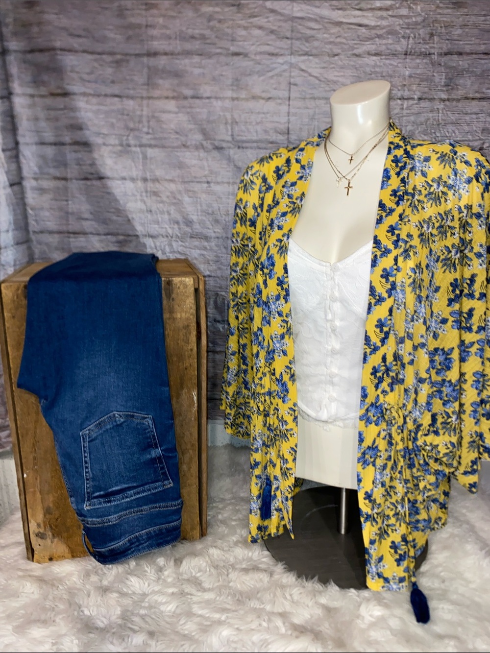 Cato Floral Print Kimono